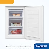 thumbnail of Exquisit Gefrierschrank GS81-040D weiss | Nutzinhalt: 87 L | Standgerät