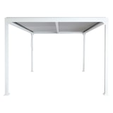thumbnail of Alu Pergola HWC-L41, Lamellen-Pavillon Terrassenüberdachung, stabiles 8cm-Metall-Gestell 3x3,7m ~ weiß