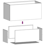 thumbnail of vidaXL Pflanzkübel Silbern 62x40x39 cm Edelstahl