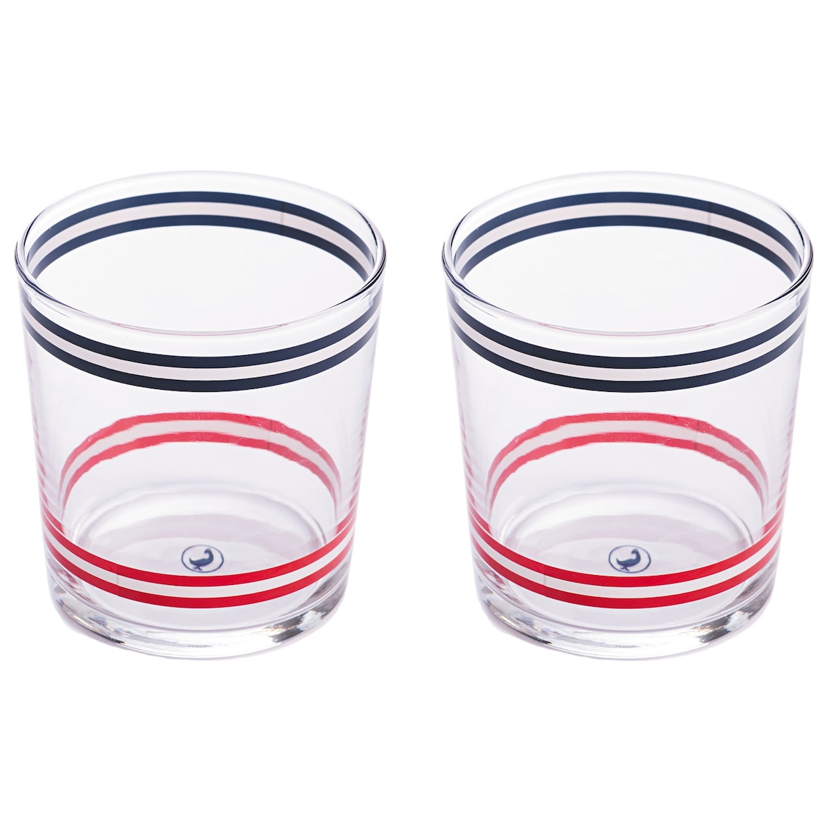 El Ganso - Set 2 Gläser mit Streifen 345ml aus Glas