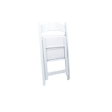 thumbnail of Hochzeit Klappstuhl polypropylen weiß, kunstlederpolster sitzfläche, 45x45x78cm (BxTxH), 50220