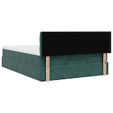 thumbnail of vidaXL Ottoman-Bett mit Matratze & LEDs Dunkelgrün 140x190 cm Samt