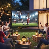 thumbnail of HD Beamer Projectiescherm 120 inch Staand 275 cm 16:9 HD 4K/8K projectiedoek met statief - dubbelzijdig doek met inklapbare statieven - WK voetbal