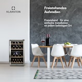 thumbnail of Klarstein Vinamour 45 DuoWeinkühlschrank 2 Zonen 118 Ltr / 45 Fl 5-18 °C Edelstahl
