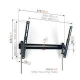 thumbnail of Vogels COMFORT TVM 3615 neigbare TV Wandhalterung 40-77 Zoll, schwarz