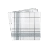 thumbnail of Mank Serviette Airlaid Nadeem in Grau, 40 x 40 cm, 50 Stück - Leinenstruktur Gitterstreifen Linien