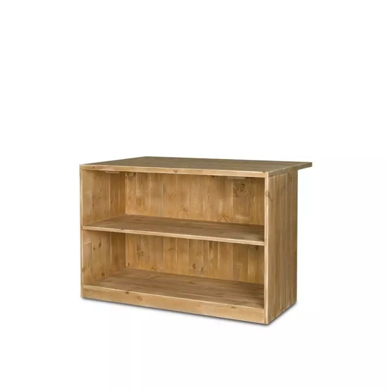 TRADIS Comptoir d'accueil norme PMR L119, bois massif