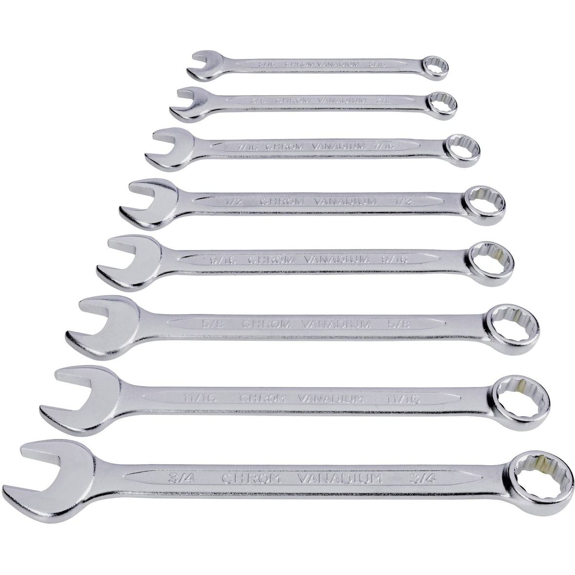 TOOLCRAFT 815082 Ring-Maulschlüssel-Satz 8teilig Schlüsselweite (Metrisch) 8 - 19 mm Schlüsselweite