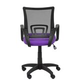 thumbnail of Vianos Silla  con mecanismo basculante y  Respaldo de malla en color negro y asiento tapizado en tejido bali color lila