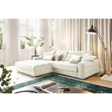 thumbnail of KAWOLA Sofá LANA Sofá rinconera pana blanco crema Recamiere izquierda