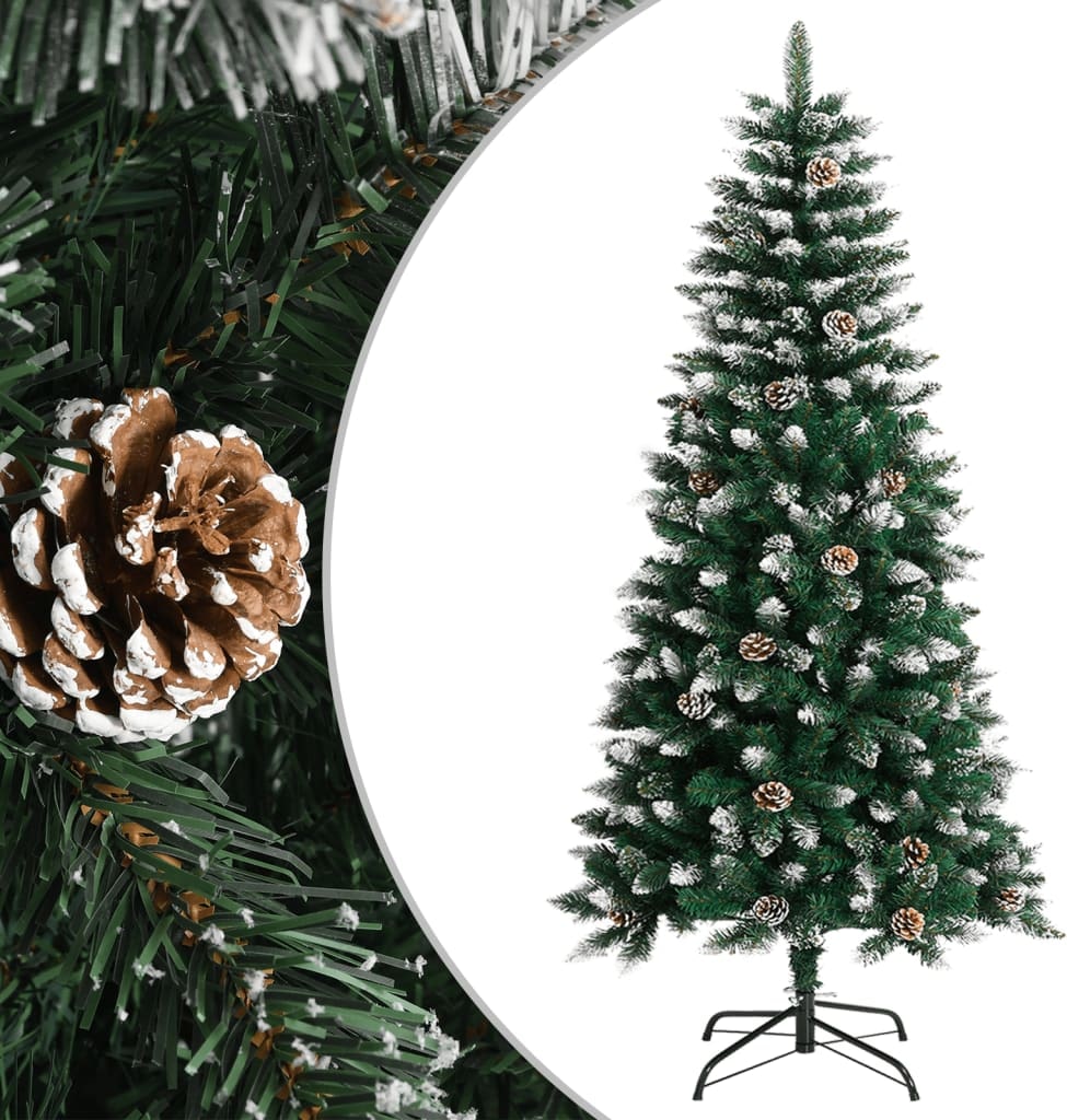 vidaXL Künstlicher Weihnachtsbaum mit Ständer Grün 120 cm PVC