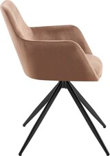 thumbnail of Esszimmerstuhl PELON - Samt Braun 56x62x81 cm | Essstühle Esszimmerstühle Küchenstühle Wohnzimmerstühle