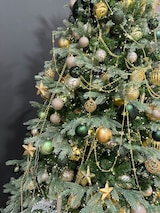 thumbnail of Weihnachtskugeln 8cm Kunststoff Christbaumkugeln Plastik bruchsicher dunkelgrün