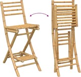 thumbnail of vidaXL 3-tlg. Outdoor-Bar-Set Klappbar Bambus