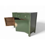 thumbnail of OPIUM OUTLET Asia Muebles Cómoda Aparador Armario nupcial 33083 verde cocodrilo Estilo rústico Asiático Chino Oriental. Completamente montado.