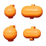 thumbnail of La Croquetera - Multifunktionales Utensil mit 4 austauschbaren Kunststoffformen für Kroketten in Orange