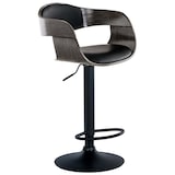 thumbnail of Barhocker Kingston schwarz/grau/Kunstleder