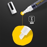 thumbnail of Securit Illumigraph Kreidemarker BL-SMA510-WT, weiß, Keilspitze, Strichbreite 2 - 6 mm, 2 Stück