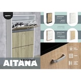 thumbnail of DUPI Mueble Zapatero Madera | 3 Puertas Oscilobatientes | 6 Baldas para 28 Zapatos | Diseño Minimalista | Zapatero Entrada (Blanco Veteado)