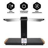 thumbnail of Appareil à raclette - Brézière® PREMIUM - Noir - Poignées bois - Couteau inclus