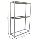 thumbnail of Reifenregal für 8 Räder 180x120x40 cm 795 kg Reifenständer Steckregal