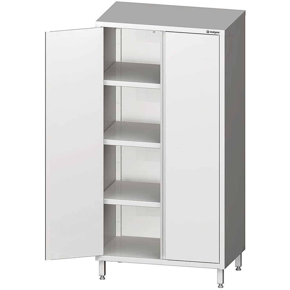 Stalgast Edelstahl Hochschrank mit Flügeltüren, 700x600x2000 mm, verschweißt