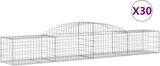 thumbnail of vidaXL Gabionen mit Hochbogen 30 Stk. 300x50x40/60 cm Verzinktes Eisen