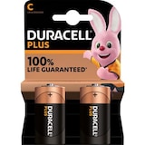 thumbnail of DURACELL Piles alcalines C Plus 100%, 1,5V LR14 MN1400, lot de 2 piles