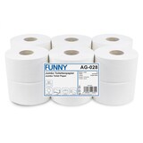 thumbnail of Jumbo Toilettenpapier FUNNY - 3 - lagig - Ø 19 cm - weiß - 12 Rollen