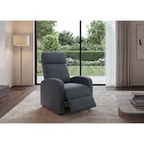 thumbnail of Fernsehsessel HWC-F76, Relaxsessel Sessel Liegesessel, Liegefunktion verstellbar Stoff/Textil ~ hellgrau