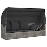 thumbnail of Helloshop26 - Cama lounge de exterior con techo y cojines de resina tejida en gris 02_0012020