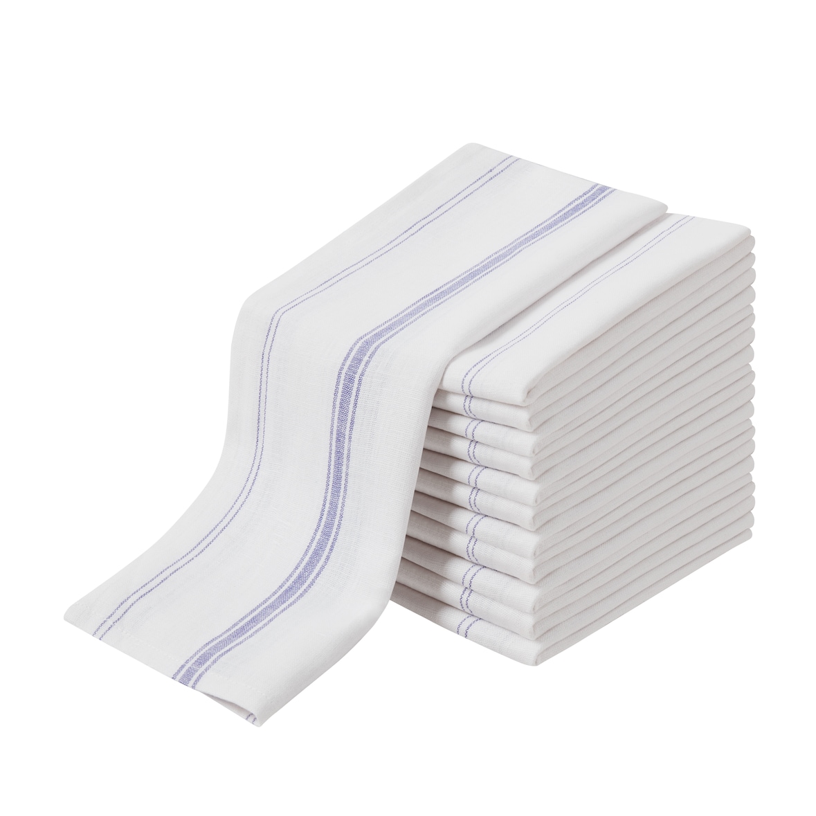 METRO Professional Geschirrtücher, Halbleinen, 50 x 77 cm, weiß, 12 Stück