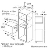 thumbnail of Micro-ondes encastrable solo BFL553MS0