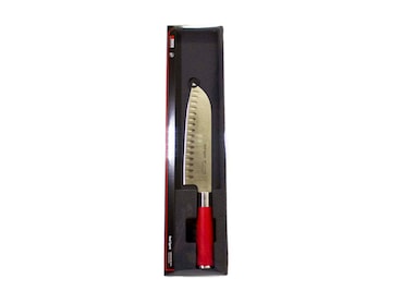Cuchillo Santoku Dick Red Spirit con filo hueco de 18 cm