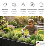 thumbnail of NYVI Hochbeet NYVIGreen XL 158x44x61cm 392 Liter - Kunststoff Kräuterbeet für Garten, Terrasse, Balkon - Wetterfest, UV-resistent, Rostfrei, Langlebig