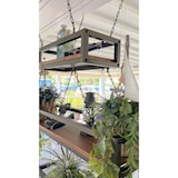 thumbnail of Hängendes Deckenregal FLOWERS 55 cm BRAUN mit Ketten für Blumen Vertikaler Flaschenhalter aus Glas für den Garten, Bar, Küche von Yelloo