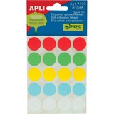 thumbnail of APLI Selbstklebende Etiketten Durchmesser 19 mm,100 st, 5 Blatt - assortiert