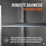 thumbnail of GastroHero Gastronomie Kühlschrank ECO 650 GN 2/1 – 605 Liter Volumen, Edelstahlgehäuse, 3 höhenverstellbare Böden, abschließbar
