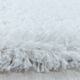 thumbnail of Teppich Hochflor Shaggy Uni Style Polypropylen Wohnzimmer Weiß Läufer 80x250 | Kadima Design