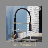 thumbnail of Bernd | Rubinetto Flessibile Catering Black Gold |da cucina in acciaio inossidabile|miscelatore può essere ruotato  360 gradi Alta pressione 2 porte