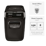 thumbnail of Fellowes AutoMax 150C Aktenvernichter Kreuzschreddern 23 cm Schwarz, Grau