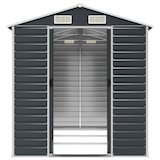 thumbnail of Abri de jardin anthracite 191x300x198 cm acier galvanisé Modèle AbriTilleul 104