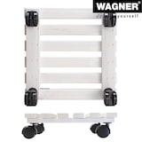 thumbnail of WAGNER Pflanzenroller NATURE 29 x 29 x 8 cm, für den Innenbereich, Massivholz weiß, Tragkraft 100 kg, EU Ware - 20083001