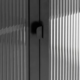 thumbnail of vidaXL Highboard Schwarz 90x40x180 cm Glas und Stahl