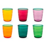 thumbnail of Set 6 Bicchieri in acrilico colorati cl 43
