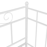 thumbnail of vidaXL Schlafsofa Bettgestell Weiß Metall 90x200 cm