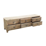 thumbnail of PEZ Porta TV con 6 cassetti in legno di pino riciclato di design moderno in legno invecchiato pezzo unico cm 180x45x55 h colore Marrone