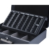 thumbnail of Premium Geldkassette XL aus robustem Stahl  inkl. Euro Münzbrett 2 Tragegriffe