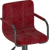 thumbnail of vidaXL Barhocker 2 Stk. Weinrot Samt