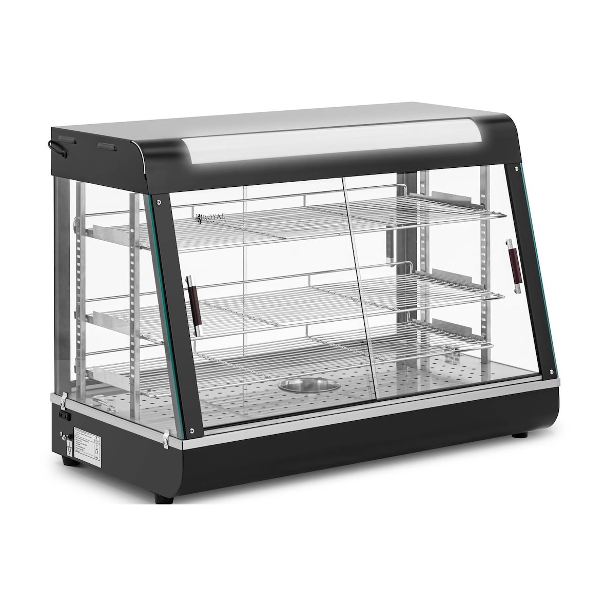 Royal Catering - Royal Catering RC-HTDLD Comptoir chaud cm Royal Catering 1600 W Vitrine de maintien au chaud